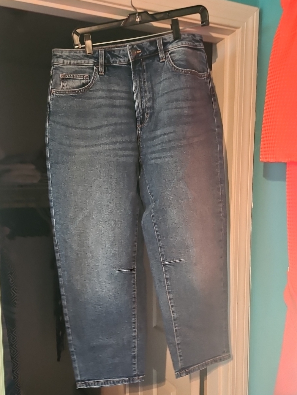 Joe's Jeans Medium Blue Barrel Leg Denim